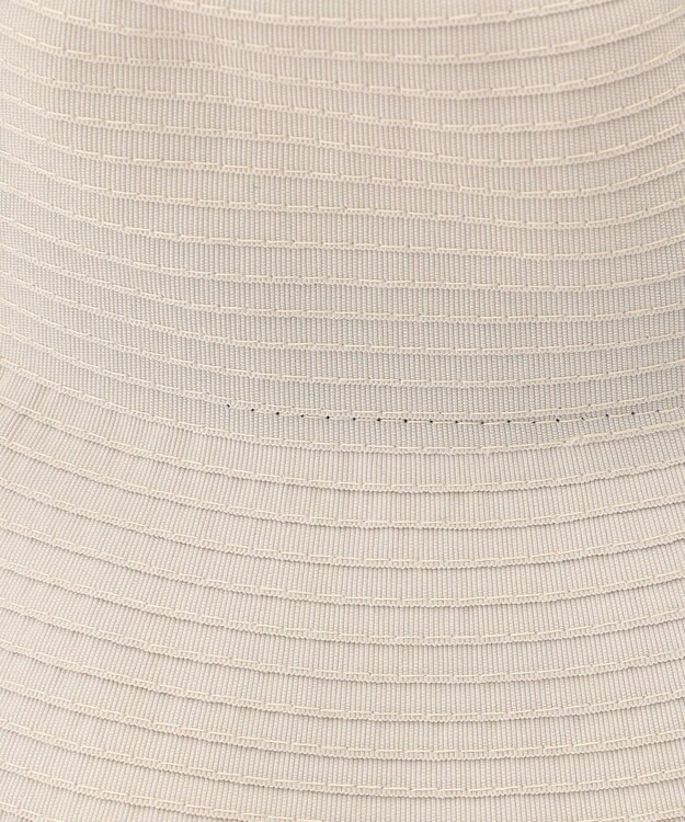 ANY SIS 【クリップ付き】グログランリボン ハット ライトベージュ