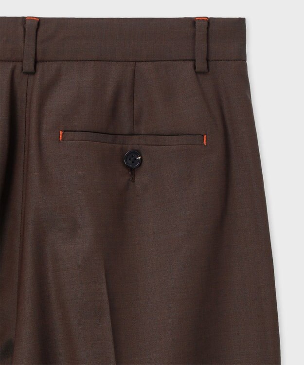 Paul Smith シャンブレーカラー ワイドパンツ ブラウン