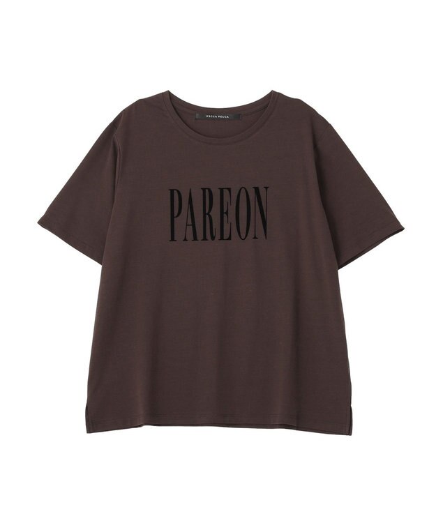 YECCA VECCA フロッキーロゴTee Brown