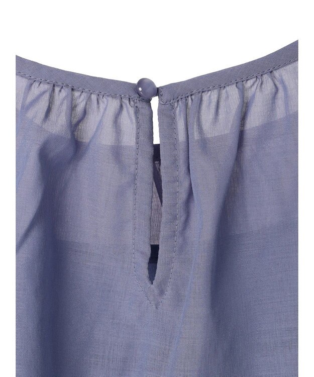 earth music&ecology シャーリングシアーブラウス Blue