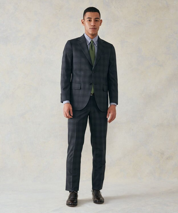 J.PRESS MEN 【ESSENTIAL CLOTHING】ミスティチェック スーツ グレー系4