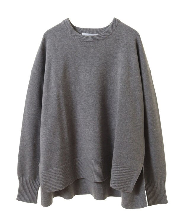 AMERICAN HOLIC バイパチサイドスリットニットプルオーバー Light Gray Mixture
