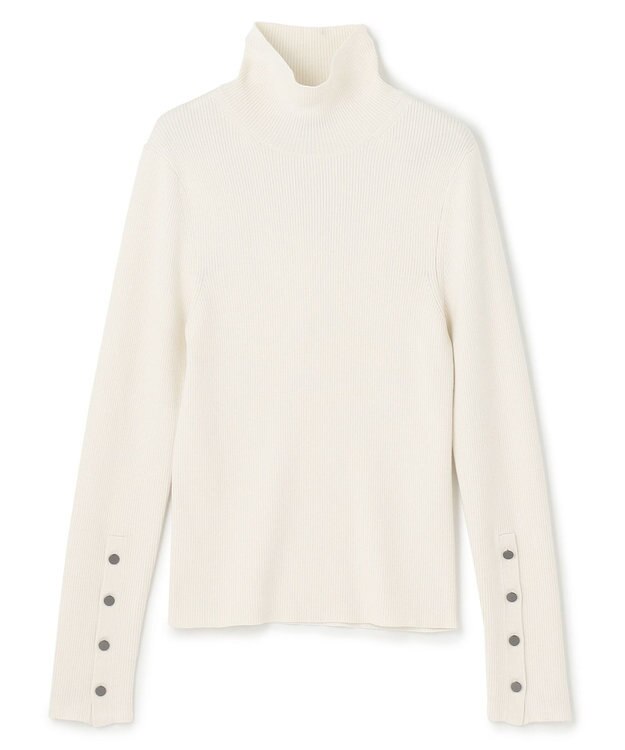 uncrave リブ ハイネックニット（uncrave STANDARD） エクリュ