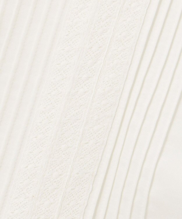 自由区 【洗える・ジャージー素材】フロントレースジャージー プルオーバー ホワイト系