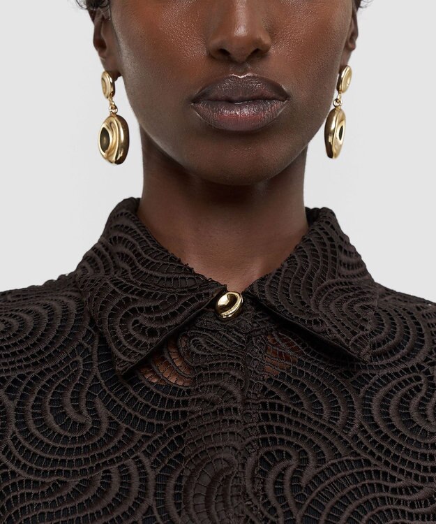 JOSEPH コードレース クロシェ　ブラウス Cocoa