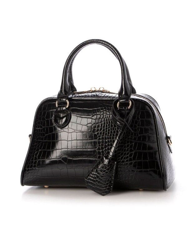 UNBILLION カシュカシュ cachecache / アソート合皮ボストンバッグ ブラック