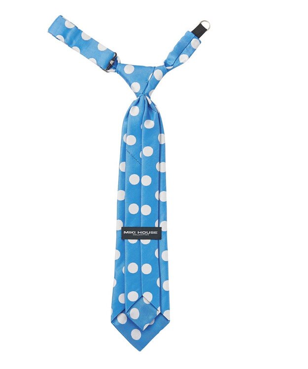 MIKI HOUSE HOT BISCUITS 【ミキハウス】 水玉柄ネクタイ ブルー