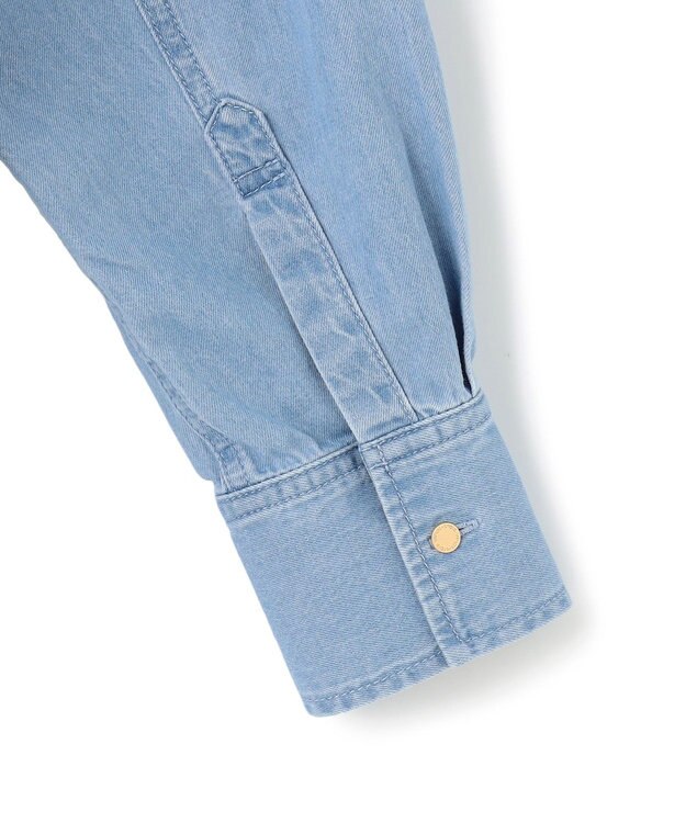 23区 S 【洗える】ライトダンガリー 2WAY シャツ ライトインディゴ