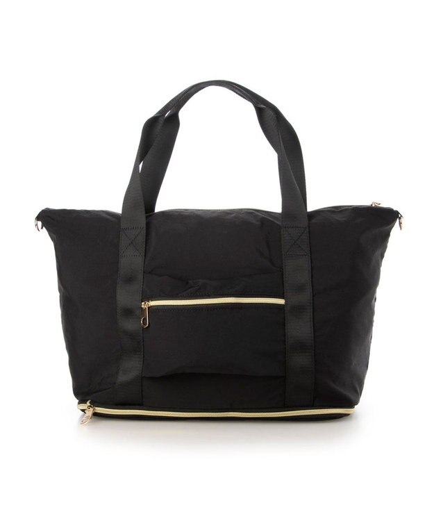 UNBILLION カシュカシュ cachecache / ポータブルシワナイロンボストンバッグ ブラック