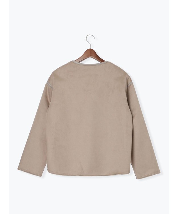 Te chichi リバーシブルファームートンブルゾン モカ