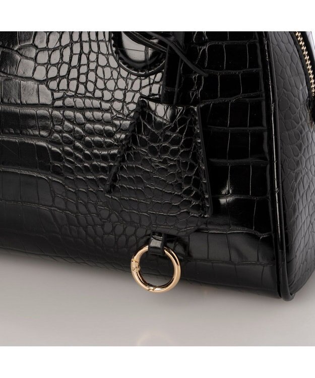 UNBILLION カシュカシュ cachecache / アソート合皮ボストンバッグ ブラック