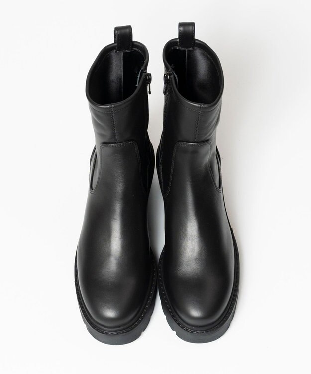 BONTRE 【UNISA/ウニサ】タンクソールショートブーツ ブラック