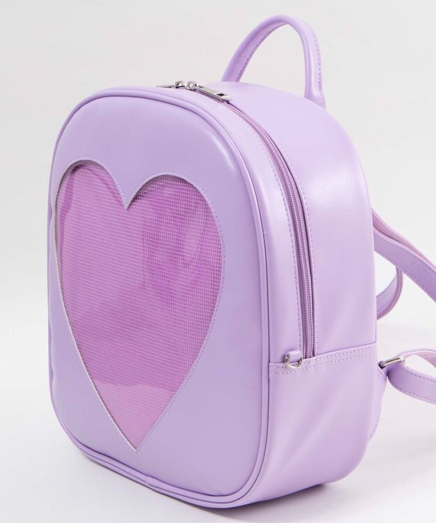 WEGO 【痛バ＆推し活グッズ】ハートウィンドウ痛リュック ライトパープル