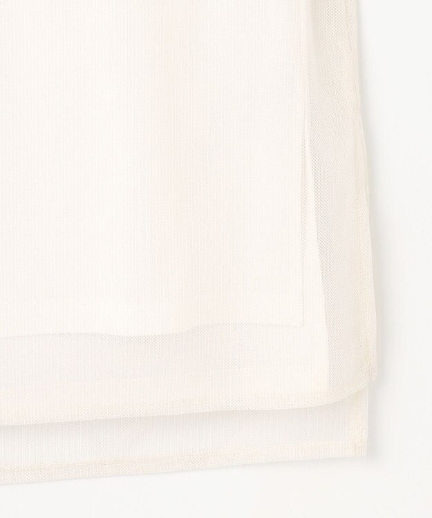 ANY SIS L 【貴島明日香さんコラボ】チュールレイニャード猫 Tシャツ アイボリー×フォト