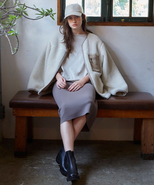 23区 サイドゴア ブーツ ブラック系