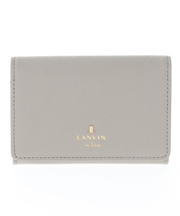 LANVIN en Bleu リュクサンブールカラー 名刺入れ グレー