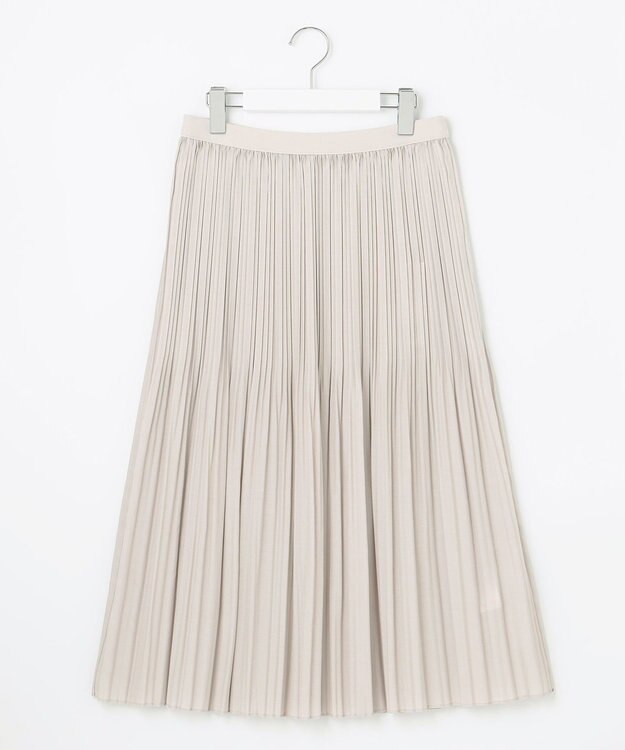 23区 【洗える】ランダムプリーツ スカート ベージュ系