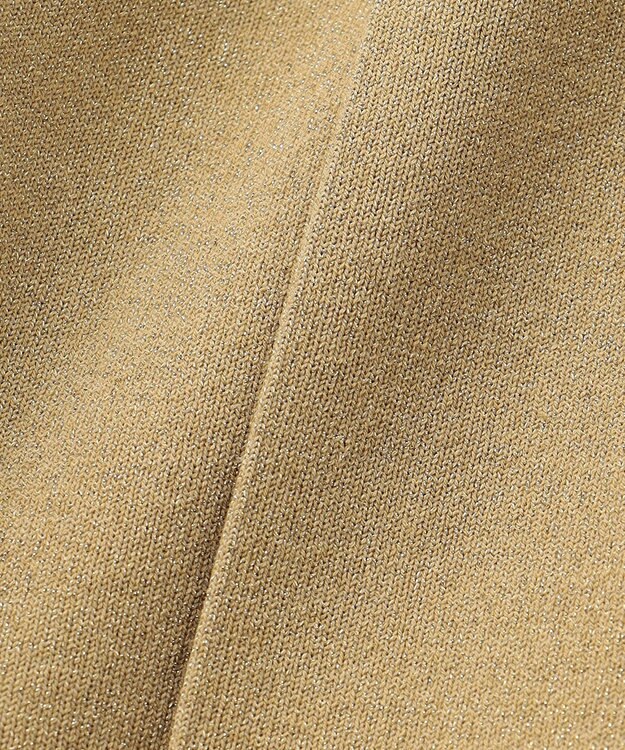 uncrave 【手洗い可】ドライタッチ ニット プリーツ スカート（uncrave WHITE） サンドベージュ×ゴールド