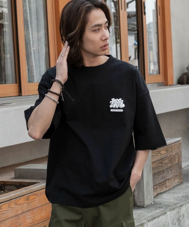 WEGO 別注BENDAVISIプランプロゴT（SS） ブラック