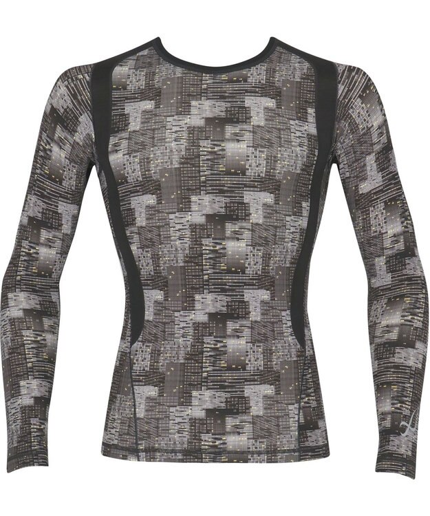 CW-X 【MEN】 CW-X 機能性トップス 【JYURYU TOP】 丸首 長袖 肩が動かしやすくなる 運動時の疲労を軽減 ゴルフ 球技 マラソン JAO010 /ワコール シルバーグレー