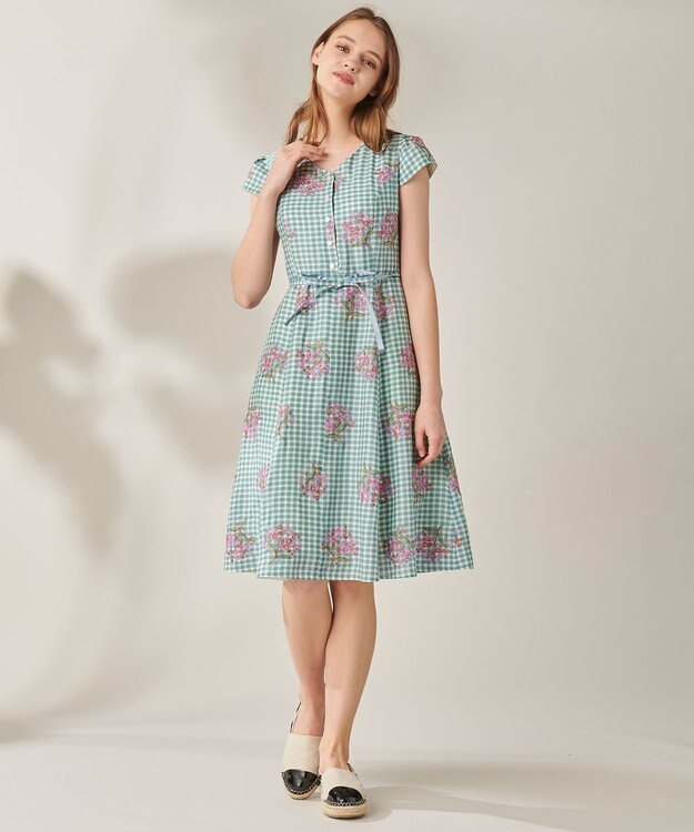 TOCCA 【洗える】MUGET ドレス サックスブルー系7