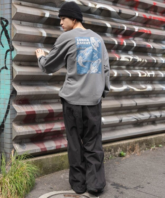 WEGO 【ユニセックス着用ITEM】ピグメントグラフィックT（LS） 柄3