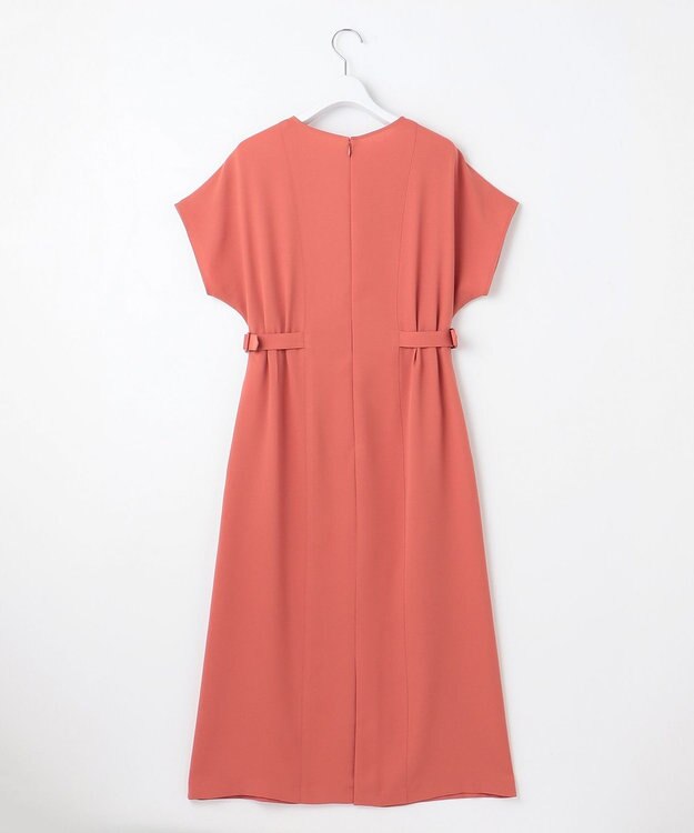 23区 【撥水加工/洗える】キューティクルストレッチツイル ワンピース テラコッタピンク系