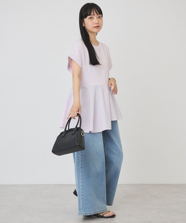 AMERICAN HOLIC アシンメトリーペプラム ドッキングプルオーバー Pink