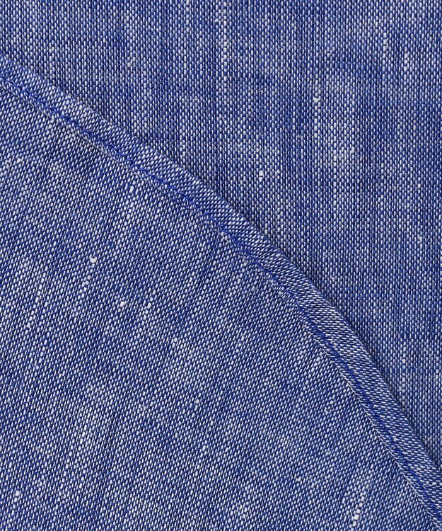 JOSEPH ABBOUD 【キングサイズ・麻100％・軽い・涼しい】モイスチャーリネン シャツ ブルー系