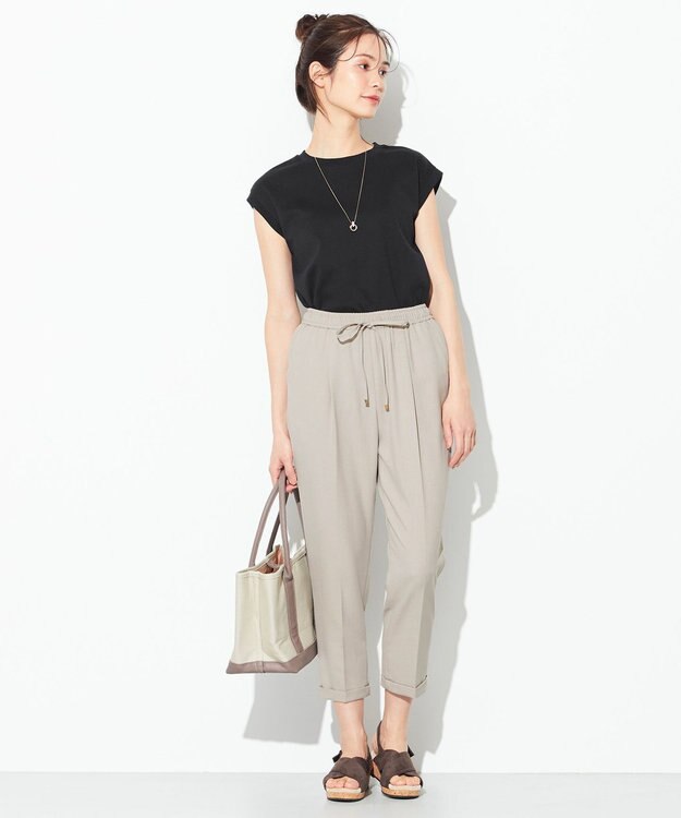 ANY 【接触冷感・UVケア】イージーケア美脚 パンツII グレージュ