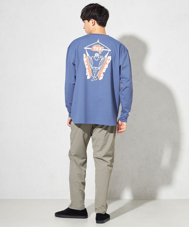 SHARE PARK MENS 【UNISEX】UVカット アートコラボロングTシャツ〈Hammock〉（L・XLサイズ） アッシュネイビー
