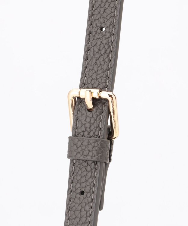 LA BAGAGERIE ソフトシュリンク2WAYハンドバッグ small ダークグレー
