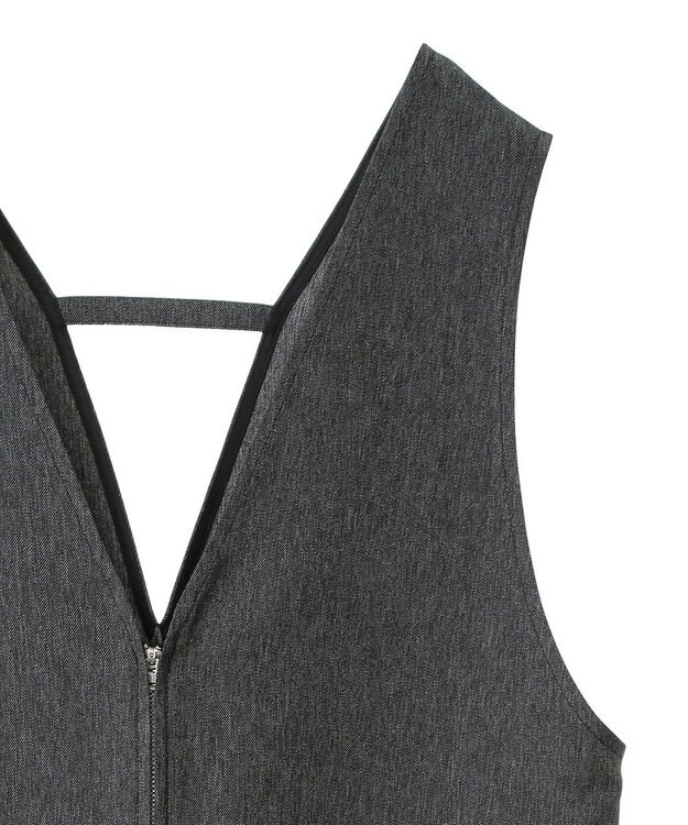 Green Parks 前後２ＷＡＹハーフＺＩＰジャンパースカート Black Indigo