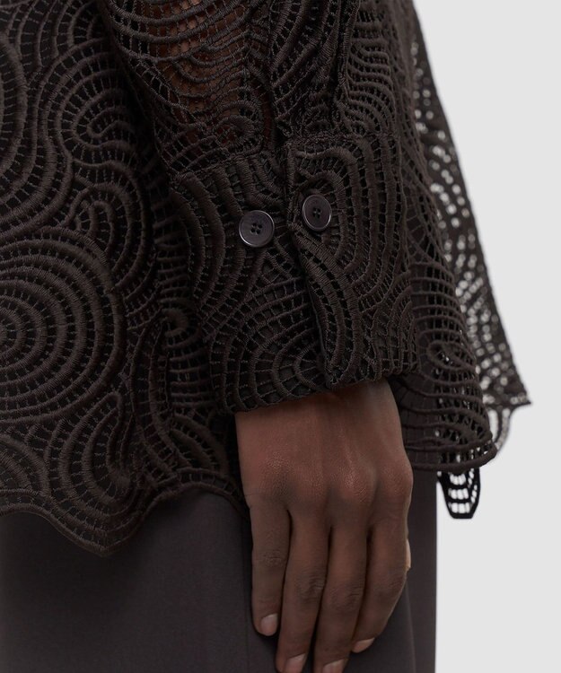 JOSEPH コードレース クロシェ　ブラウス Cocoa