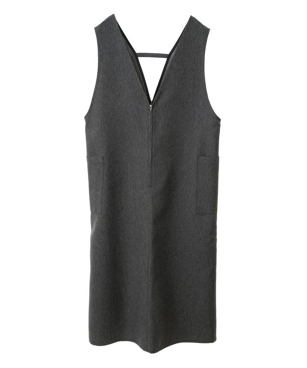 Green Parks 前後２ＷＡＹハーフＺＩＰジャンパースカート Black Indigo