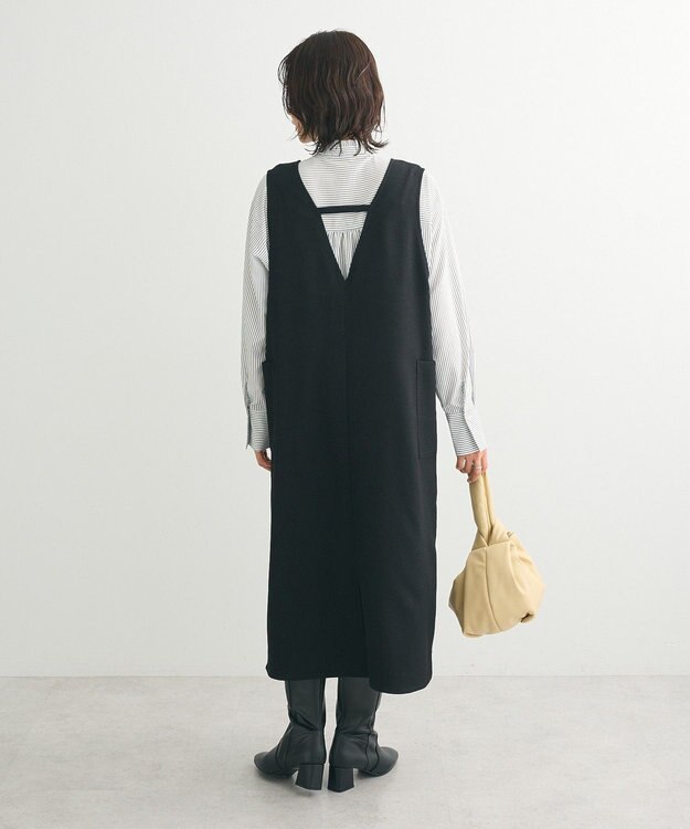 Green Parks 前後２ＷＡＹハーフＺＩＰジャンパースカート Black