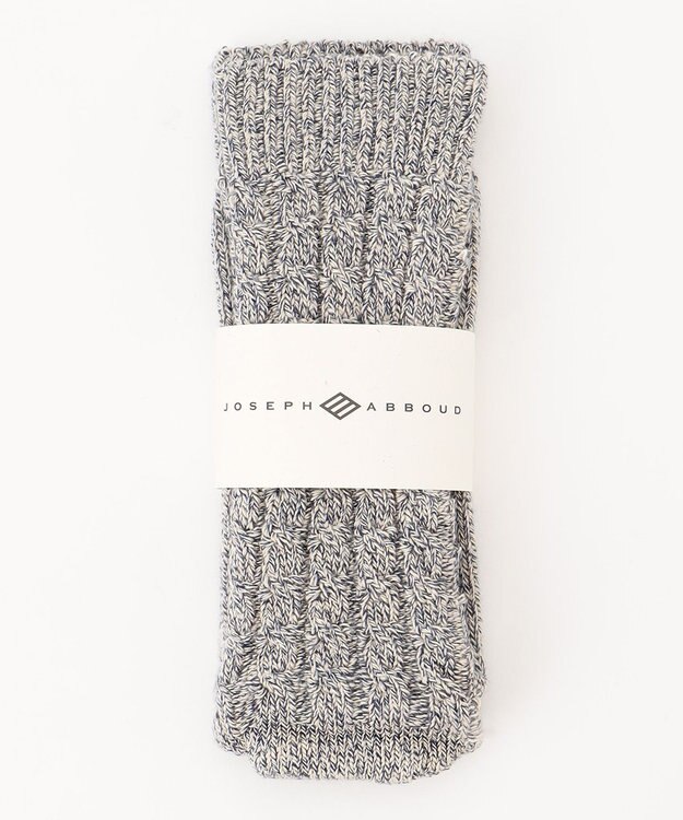 JOSEPH ABBOUD MOUNTAIN 【SPACE】OGコットンケーブル  ソックス ネイビー系
