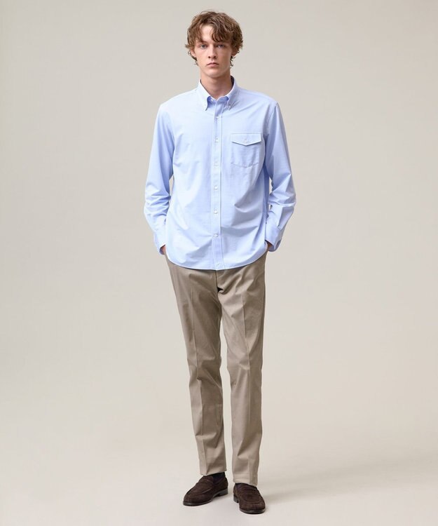 J.PRESS MEN 【KANEMASA JERSEY】ボタンダウン シャツ サックスブルー系