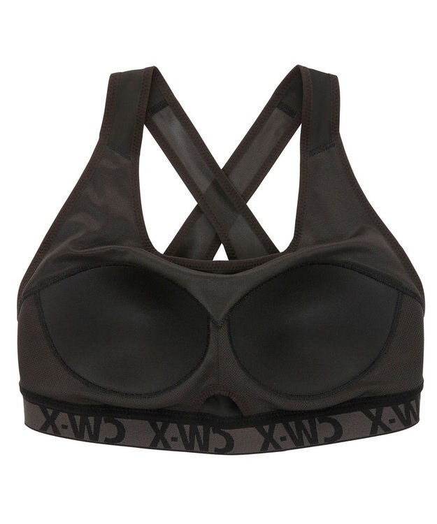 CW-X 【WOMEN】 スポーツブラ 5方向 吸汗速乾（前身頃） HTY128 /ワコール ブラック
