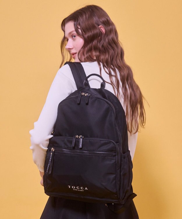 TOCCA 【A4サイズ収納可・WEB＆一部店舗限定】CAROVANA BACKPACK 10ポケットバックパック ブラック系