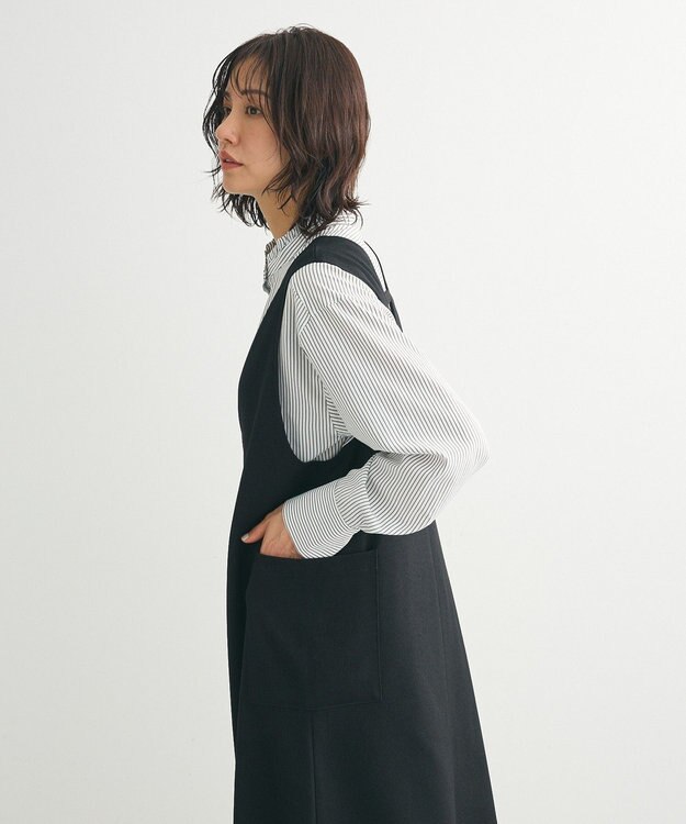 Green Parks 前後２ＷＡＹハーフＺＩＰジャンパースカート Black