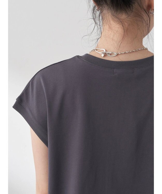 earth music&ecology ＴＥＲＲＥ　ＢＡＴＴＵＥ　フレンチＴ Charcoal Gray