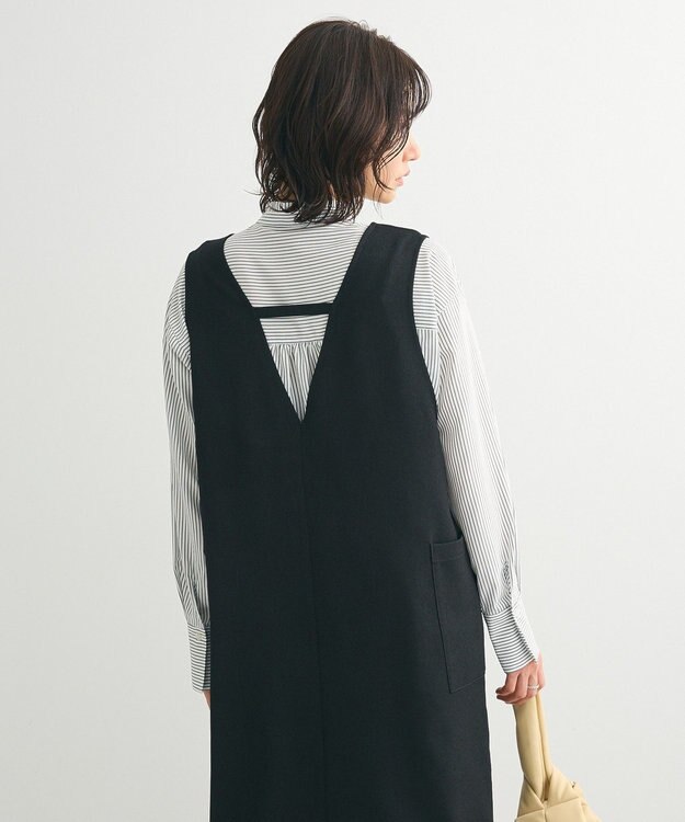 Green Parks 前後２ＷＡＹハーフＺＩＰジャンパースカート Black