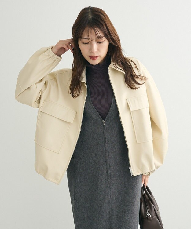 Green Parks 前後２ＷＡＹハーフＺＩＰジャンパースカート Black Indigo