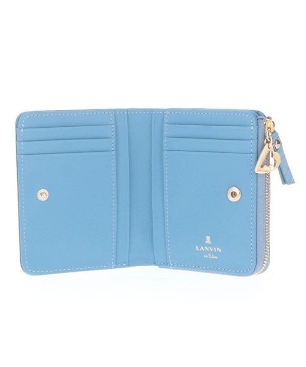 LANVIN en Bleu マゼンダ Lファスナー二つ折り財布 ブルー