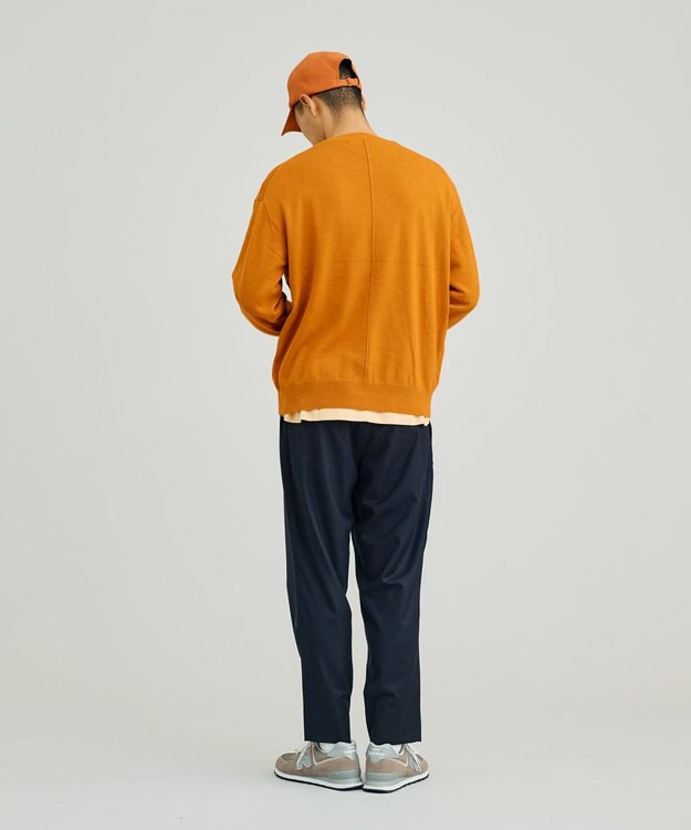 J.PRESS YORK STREET 【UNISEX】ANTI PILLING WOOL クルーネックニット オレンジ系