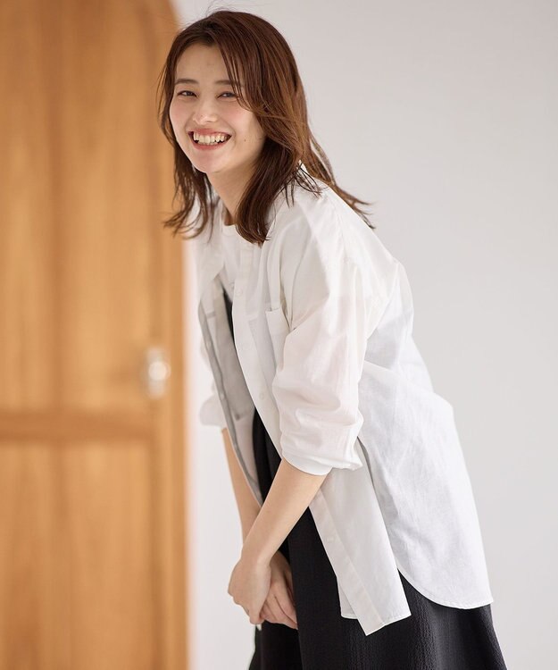 ANY コットンリネンシャツ オフ