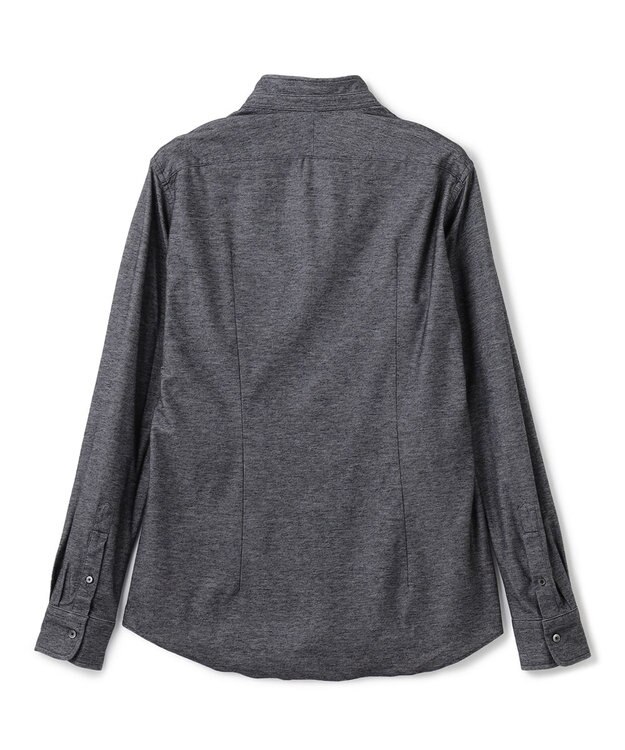 JOSEPH HOMME ツイルネルジャージー　ウイングカラーシャツ グレー系