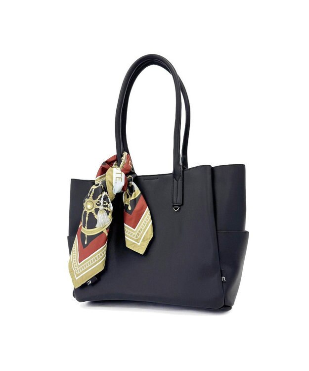 ROOTOTE 3664【エコバッグになるチャームトート】LT.トール.スカーフ-A 04：アンカー・ブラック