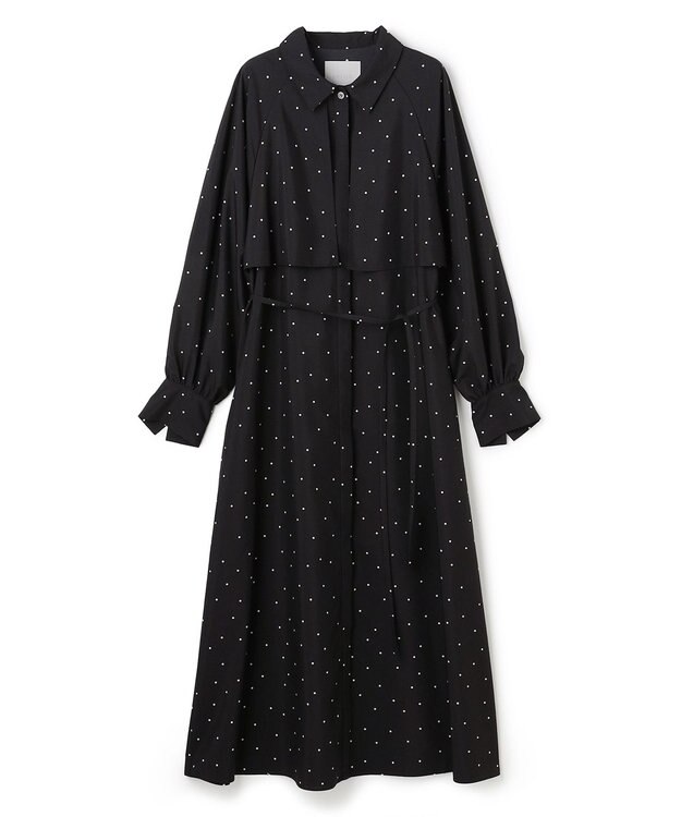 UNFILO L フライヨーク ワンピース ブラックドット